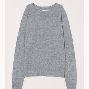 H&M Fine-knit sweater, grey, S